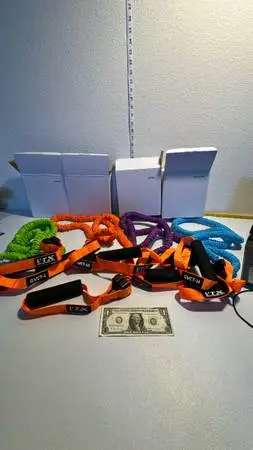 NEW VTX COVERED RESISTANCE BANDS 4 PIECE SET