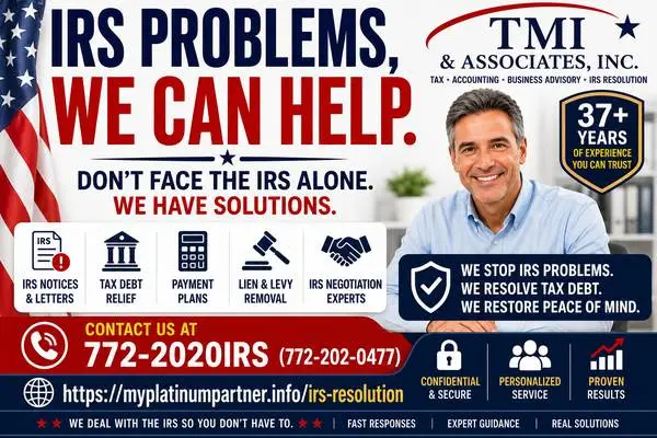 IRS PROBLEMS? WE CAN HELP!