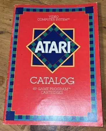 1982 ATARI GAME CATALOGUE  REVISED  with 49 Games listed