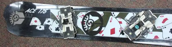 Vintage SIMS ACE Snowboard with binding