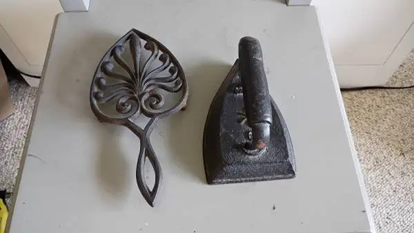 Antique Iron with Stand
