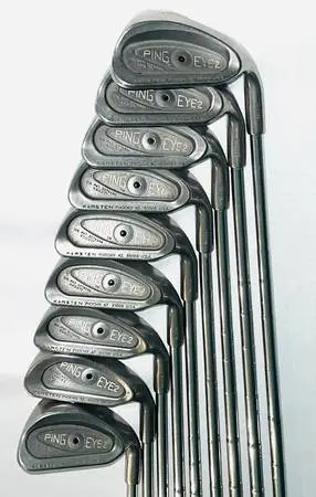 Ping Eye (black dot) Irons & drivers, TaylorMade SuperSteel Burner Iro
