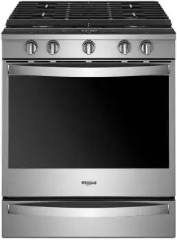 WHIRLPOOL SLIDE IN GAS RANGE (OUT OF BOX)