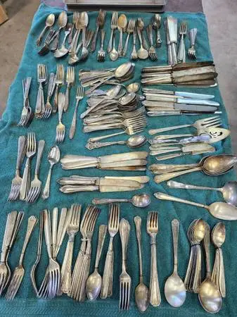 Silverware- mid century silver plated hollow-flat ware