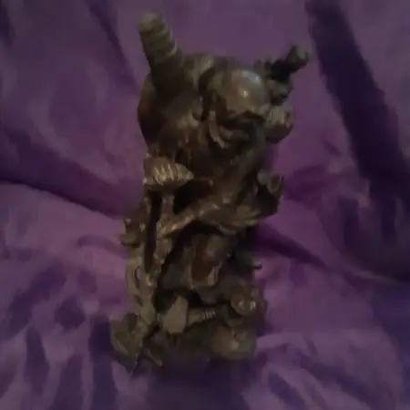 Antique Chinese Hand-Carved Statute