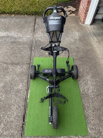 Alphard Club Booster V2 Remote Golf Motor + Clicgear 3.5+ Cart Combo - Excellent
