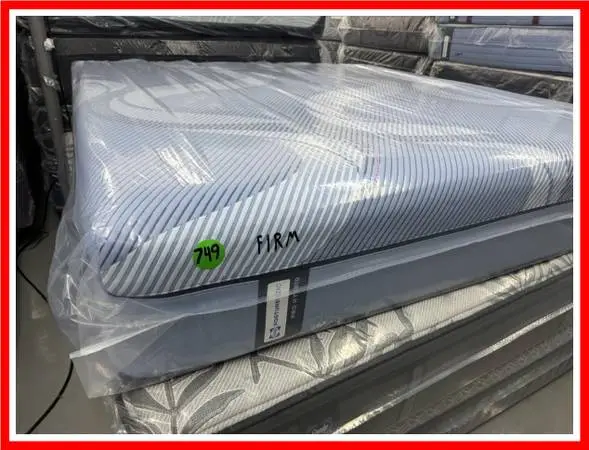 King Size Sealy Posturepedic Pro Hybrid Mattress & Boxes Bed Set