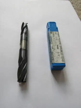 1/2,  4 Flute Double End Ticn Coated End Mill