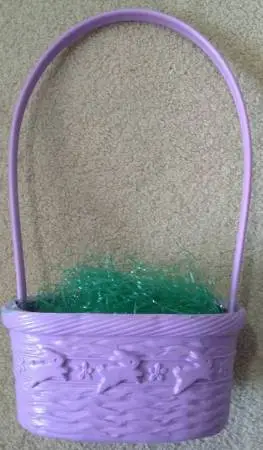 Purple Plastic Easter Basket