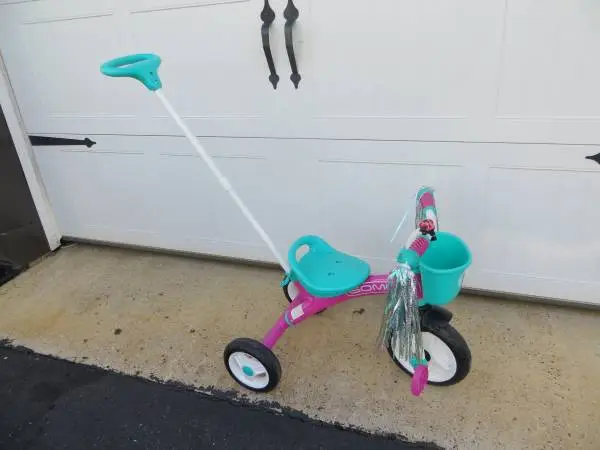 TODDLER TRICYCLE / 3-WHEELER W/PARENT ASSIST