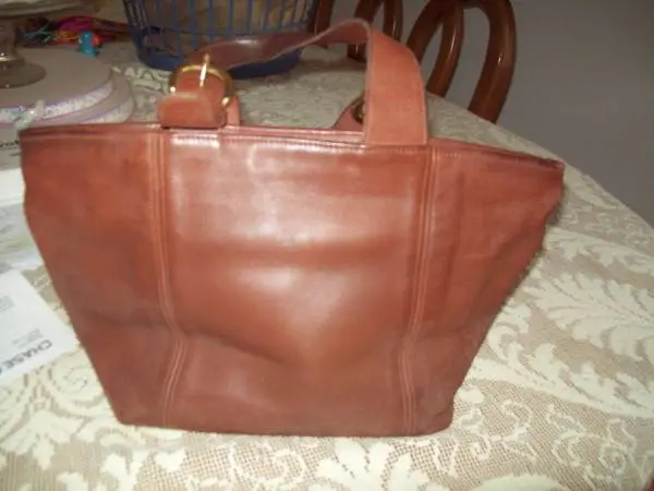 Real Coach Bag-Brown Leather Like New-With Coach Tag-