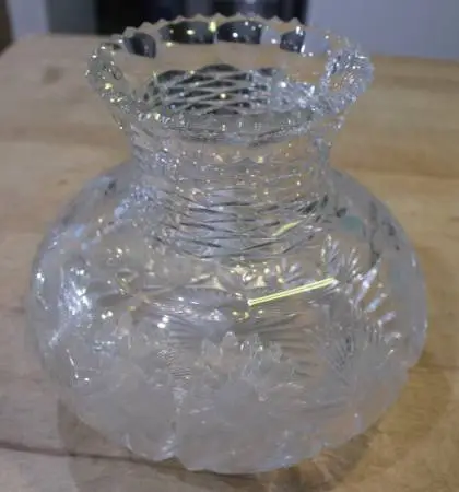 American Brilliant Period Cut Glass Vase – Butterfly...