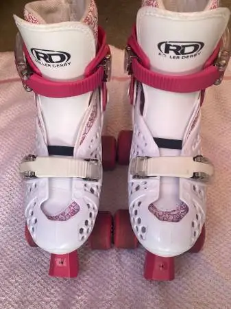 ROLLER DERBY TRACK STAR ENERGY FLEX ROLLER SKATES ADJUSTABLE SIZE 3-6