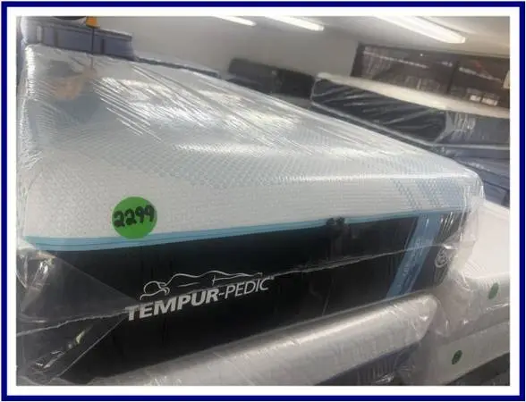 TWIN XL TEMPURPEDIC LUXEBREEZE (SOFT) MATTRESS & BOX SPRING BED