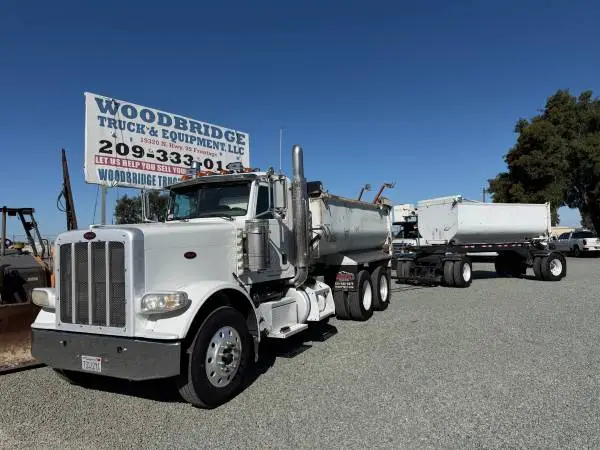 Peterbilt 388 10 Wheel Dump Truck and Transfer Excellent Condition!