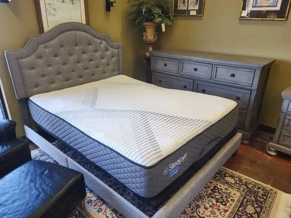 Queen Ashley Sleepys Gel Top Bed with Adjustable Base-NOW