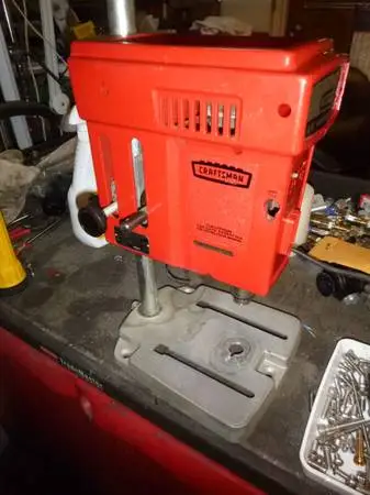 VINTAGE 3/8 PORTABLE CRAFTSMAN DRILL PRESS