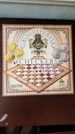 Harry Potter Gringotts Bank Checkers Board Game LIKE NEW