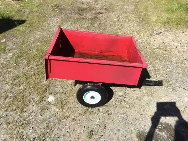 Garden tractor trailer.