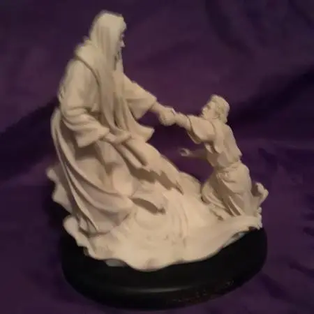 Jesus/Peter Walking on Water Sculpture/Figurine