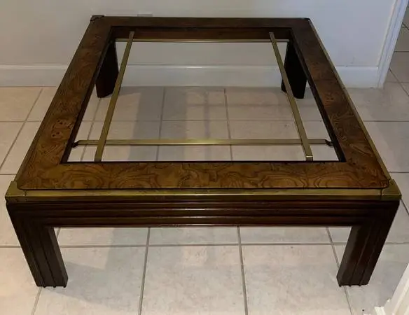 Vintage Lane Campaign Style Coffee Table or Cocktail Table