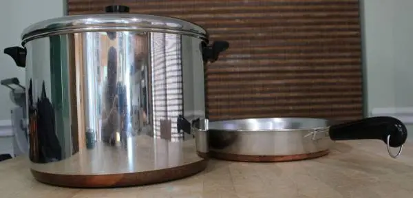 Revere Ware 16‑Qt Stock Pot & 12 Skillet – Copper‑Bottom Set