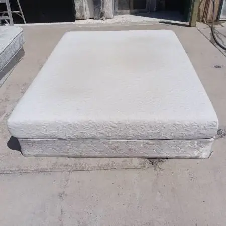 Queen memory foam mattress and box spring