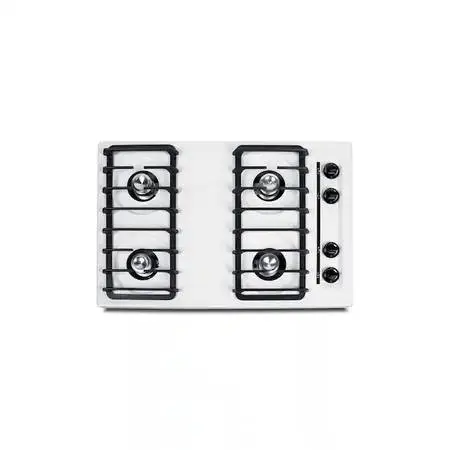 Summit WNL053I 30W 4 Burner Natural Gas Cooktop, White