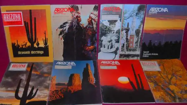 Arizona Highways Magazines 1953-1979 Collection of 12 books