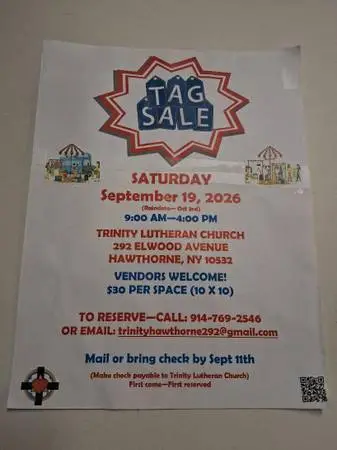 Community Tag Sale @ Trinity Lutheran Church - Vendors Welcome!!!