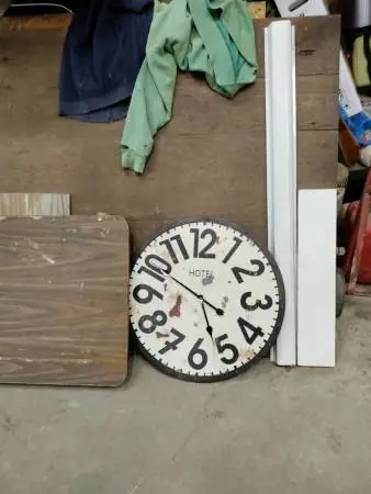 Vintage hotel clock