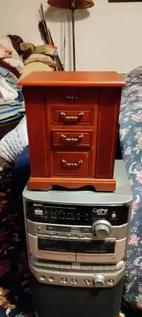 Crafts and barrels small wooden jewelry box