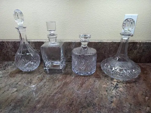 Lead-Free Crystal Decanters (set of 4)