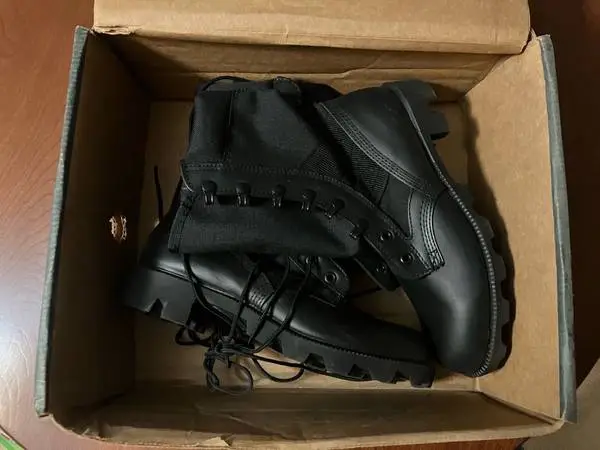 Vintage Army Military Hot Weather Jungle Combat Boots Size 5 R