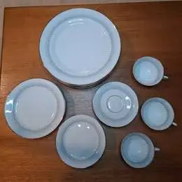 27 pcs. of a set of Fine Bavarian China Dishes