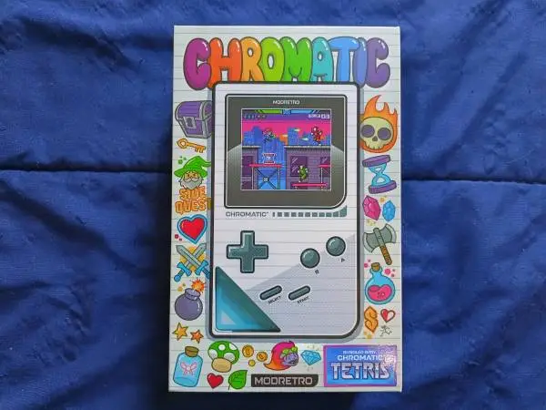 Modretro Chromatic Wave Blue with Tetris and Rechargable Battery