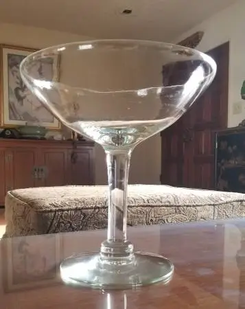 Giant Mid Century 1950s Martini Glass (Candy Dish, Holiday Display)