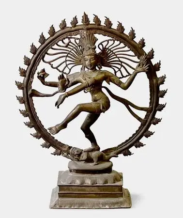 1950s South Indian Chola Style Bronze Metal Shiva Nataraja