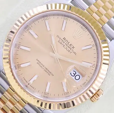 Rolex Datejust Mens 41MM 126333 18K YG & SS Jubilee Champ Complete 20