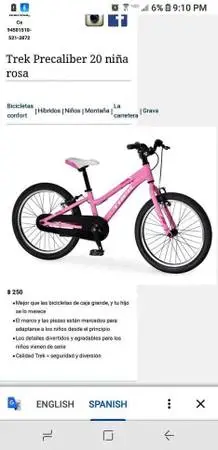 20” wheel Pink Trek