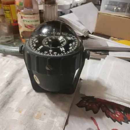 vintage Chicago boat compass