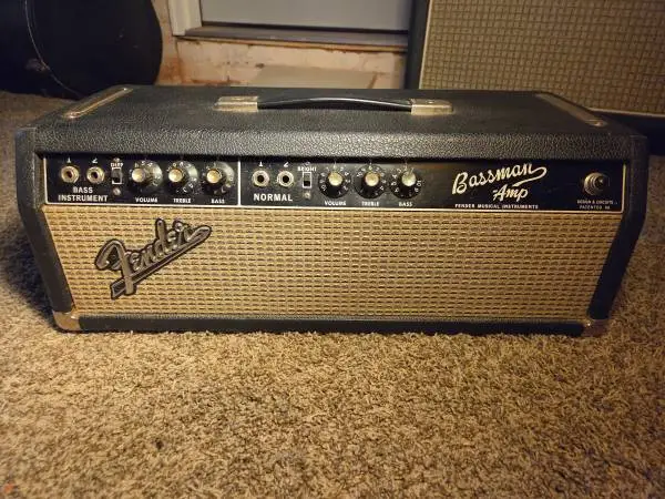 1966 Fender Bassman head, blackface era