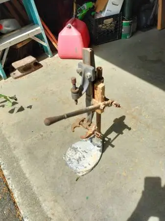 Vintage Black & Decker hand drill press