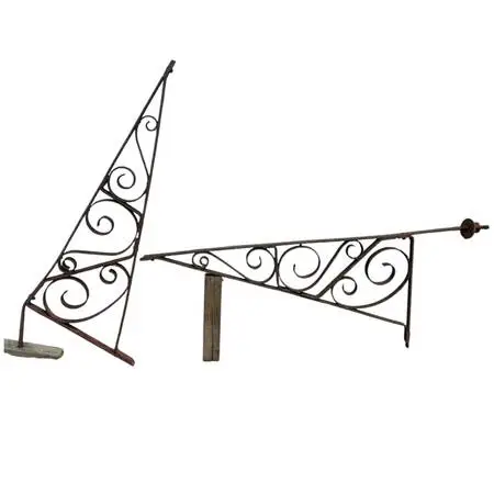 Antique Wrought Iron Exterior Brackets GA21069