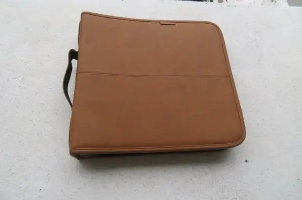CD/DVD CARRY CASE - 128 CAPACITY - SADDLE VINYL - BRAND NEW!