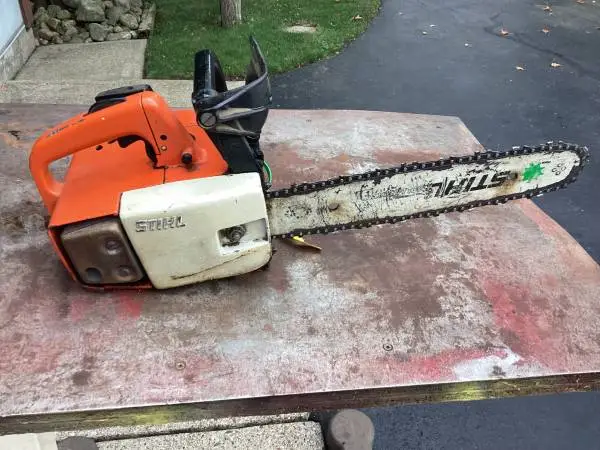 VINTAGE STIHL GAS CHAINSAW..MODEL 015L…1973 TO 1983
