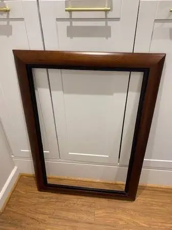 large solid-wood frame