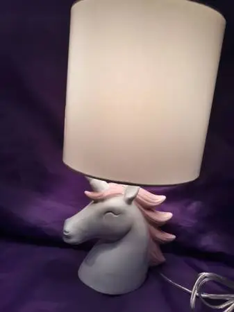 Unicorn Table Lamp Very Like New