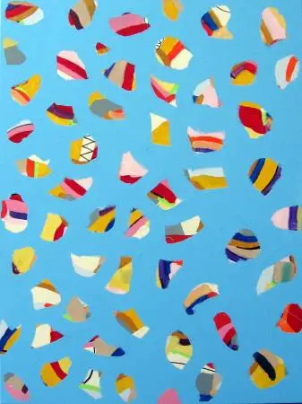 Giclee print on stretched canvas of abstract painting