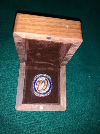 2019 Washington Nationals World Series Championship ring with box